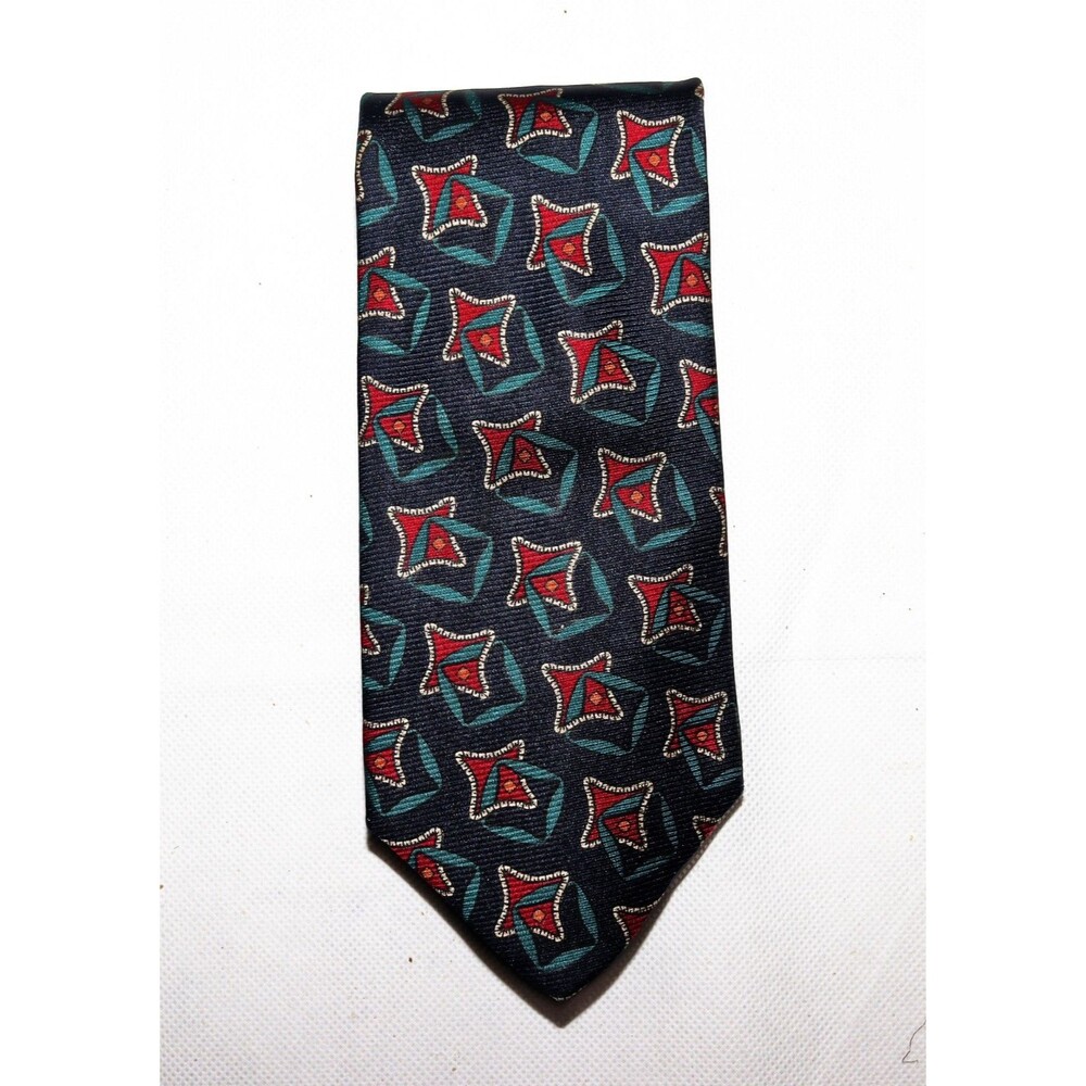 Vintage Burberrys Of London Mens Pure Silk Necktie - Picture 2 of 7